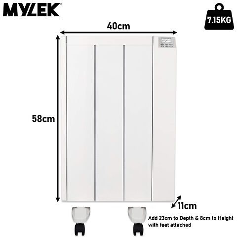 3 - Ceramic Electric Radiator Panel Heater 600W Dimensions.jpg
