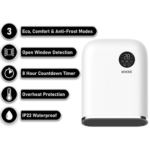 Downflow bathroom heater spec