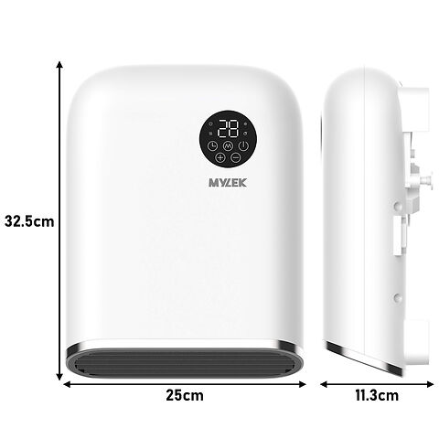 Bathroom fan heater dimensions 
